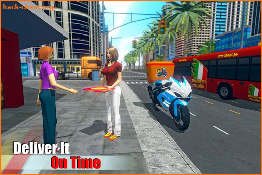 Moto Bike Pizza Delivery 2019 – Girl Food Game screenshot