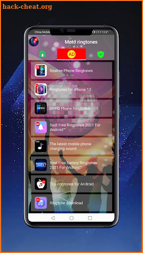 Moto ringtones screenshot