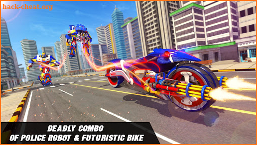 Moto Robot Police Bike Shooting Drive Simulator screenshot