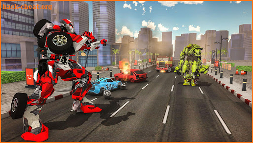 Moto Robot Transformation: Robot Flying Car Games screenshot