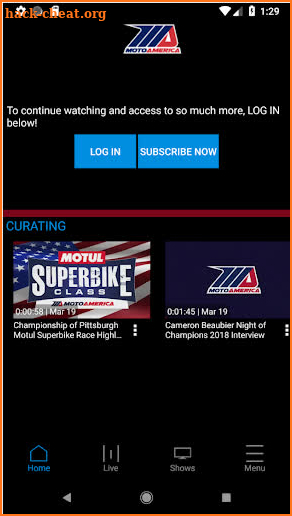 MotoAmerica Live+ screenshot