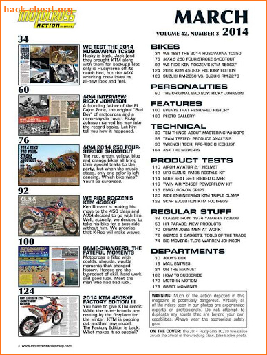 Motocross Action Magazine screenshot