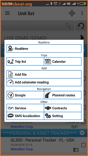 MotoMon GPS Tracking screenshot