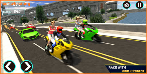 MotorBike Taxi Simulator -Tourist Bike Driver 2019 screenshot