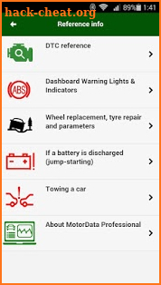 MotorData OBD Car Diagnostics. ELM327 OBD2 scanner screenshot