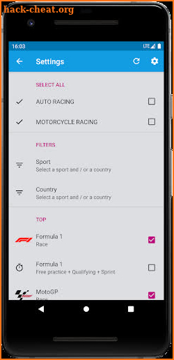 Motorsport Calendar PRO screenshot