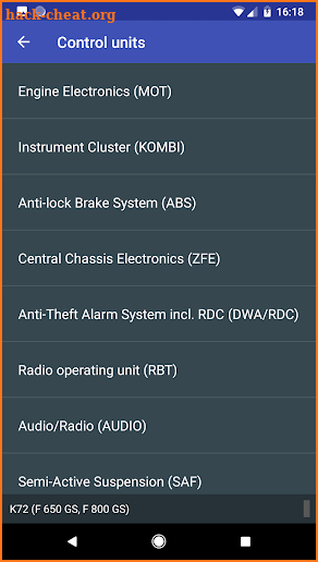 MotoScan for BMW Motorcycles screenshot