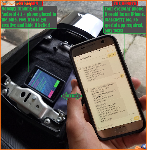 MotoSpy™ - Trial (14 days) | Motorcycle SMS alarm screenshot