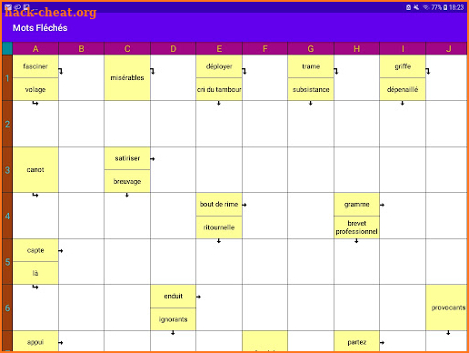 Mots Fléchés screenshot