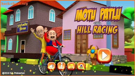 Motu Patlu Cartoon Hills Biking Game screenshot