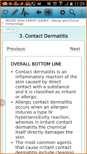 Mount Sinai Guides: Allergy screenshot