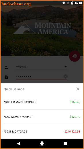 Mountain America Credit Union screenshot