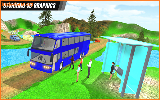 Mountain Bus 3D : Offroad Tourist Coach Simulator screenshot