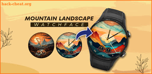 Mountain Landscape Watch Face screenshot