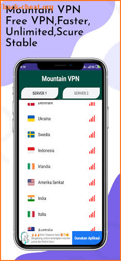 Mountain VPN - Proxy Server & Secure Service screenshot