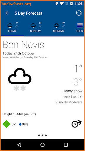 Mountain Weather UK screenshot