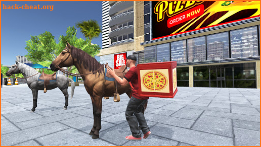 Mounted Horse Pizza Delivery: Fast Food games screenshot