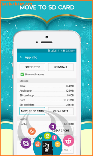 Move Apps Phone to Sd Card Super Memory Cleaner screenshot