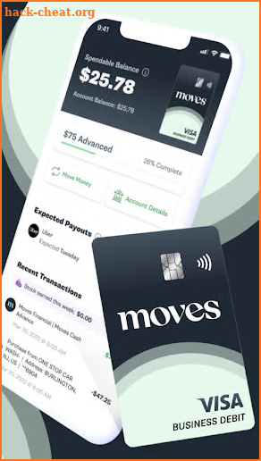 Moves: banking for gig workers screenshot