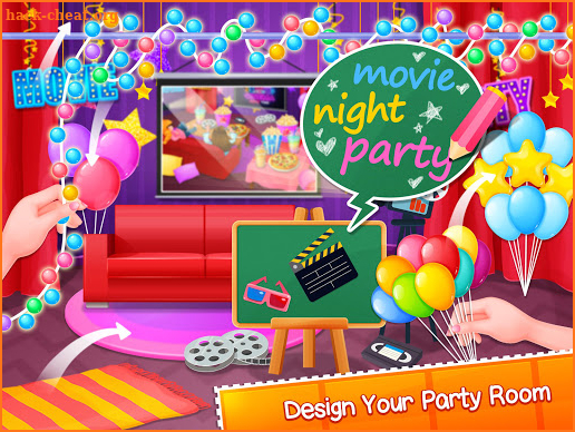 Movie Night Party  - Yummy Pizza, Soda & Popcorn screenshot