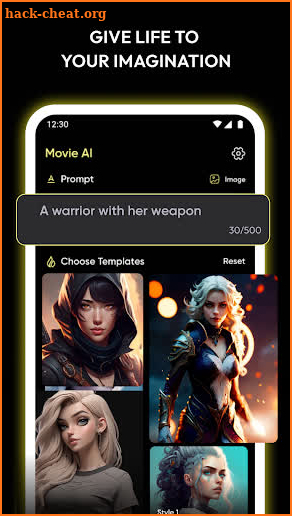 MovieAI: AI Image Generator screenshot