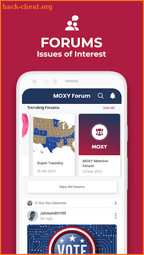 MOXY Elections News Trending Politics Voter Issues screenshot