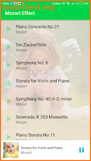 Mozart Effect for Babies screenshot