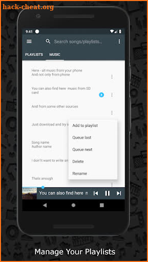 Mp3 Music Downloader Player & Download on SD screenshot