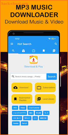 Mp3 Music Downloader tubeplay screenshot