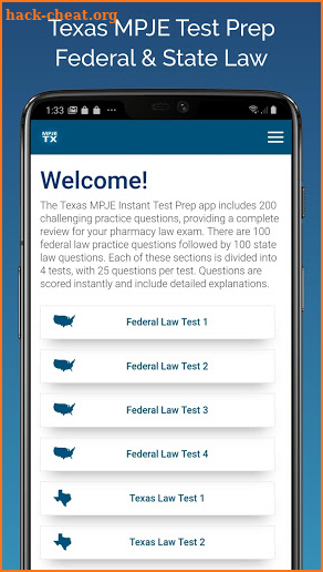 MPJE Texas Test Prep screenshot