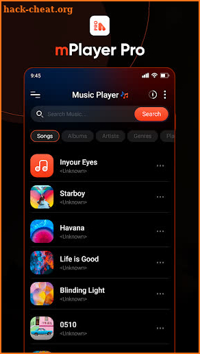 mPlayer Pro - Music Player MP3 screenshot