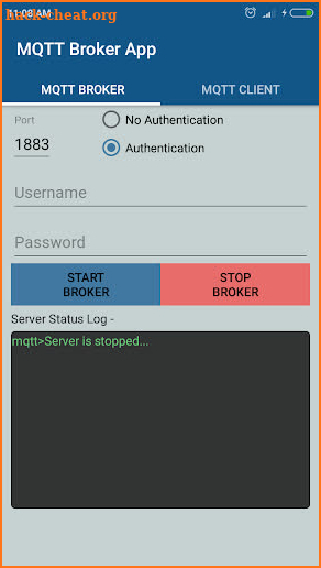 Mqtt Broker App screenshot