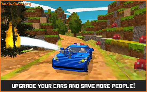 Mr. Blocky Emergency Car Craft screenshot