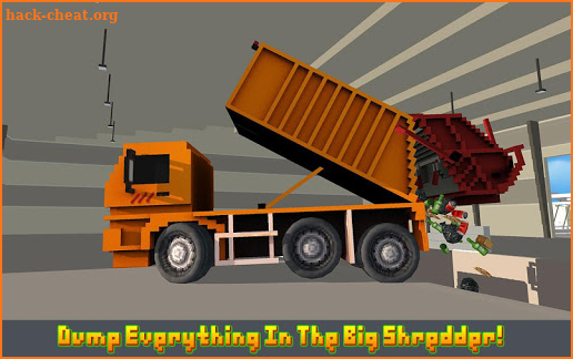 Mr. Blocky Garbage Man SIM screenshot