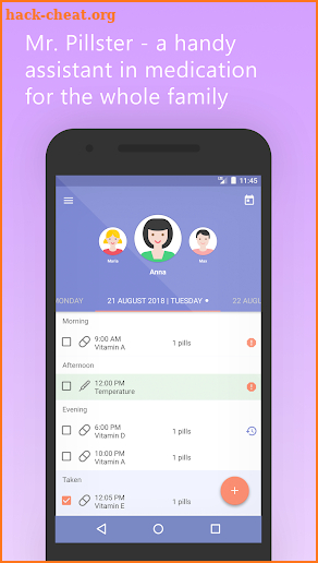 Mr. Pillster pill reminder & medication tracker rx screenshot
