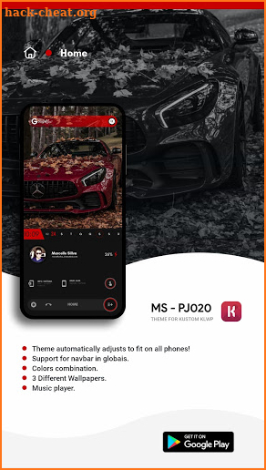 MS - PJ020 Theme for KLWP screenshot