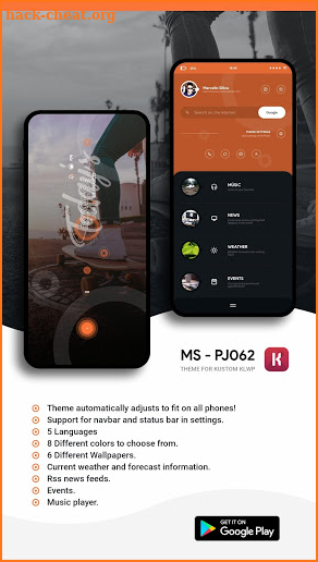 MS - PJ062 Theme for KLWP screenshot