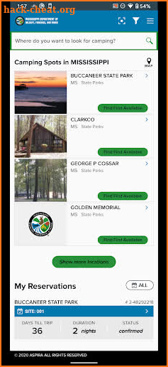 MS State Parks screenshot