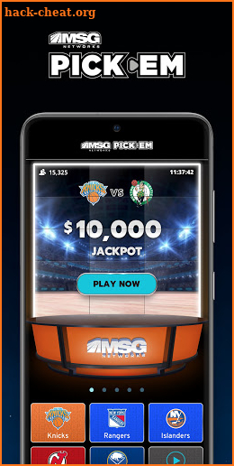 MSG Networks Pick’em screenshot