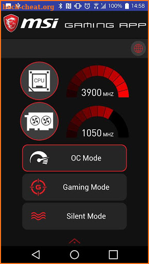 MSI GAMING APP screenshot