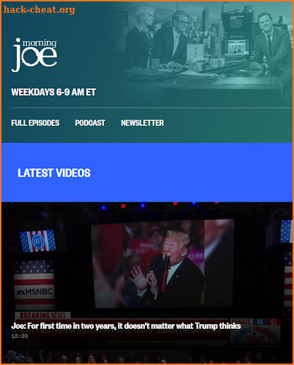 MSNBC Morning Joe Show screenshot