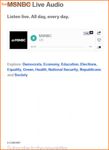 MSNBC TV Live Radio Podcasts screenshot