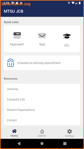 MTSU Jones College of Business screenshot