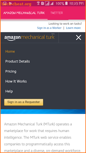 MTurk screenshot