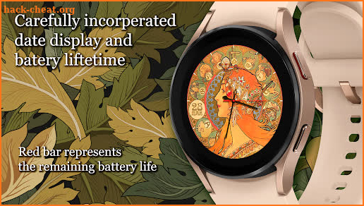 Mucha Zodiac Watch Face screenshot