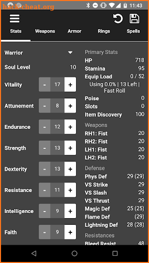 MugenMonkey Character Planner for Dark Souls 1 screenshot