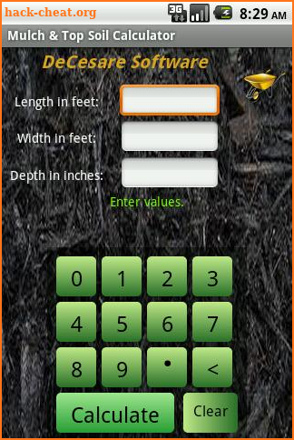 Mulch Calculator screenshot