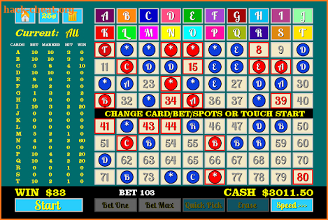 Multi-Card Keno screenshot