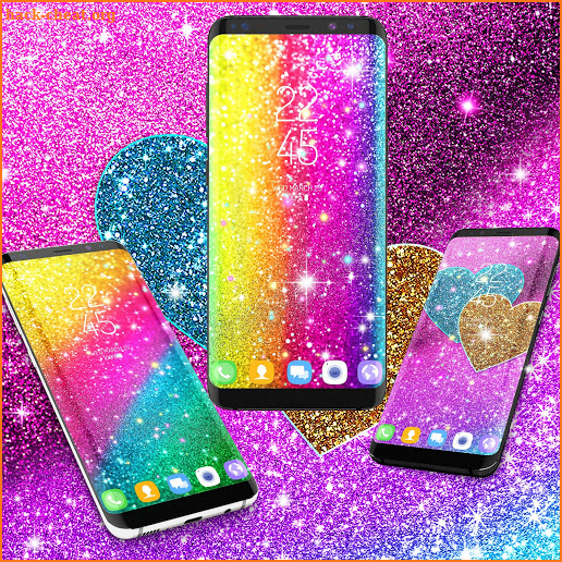 Multi color glitter live wallpaper screenshot