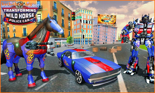 Multi Robot Transforming : Wild Horse Police Car screenshot